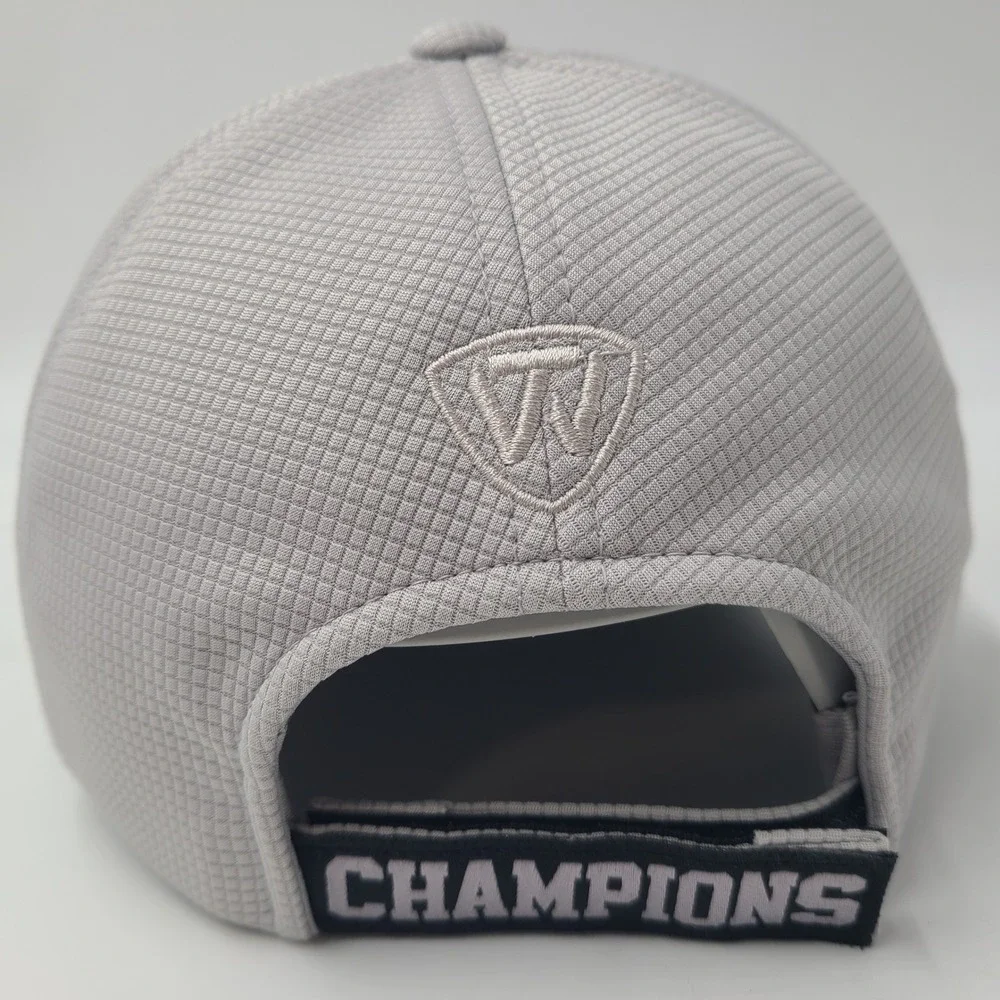 Oklahoma Sooners Hat Adjustable Top of the World Gray NCAA 2015 Big 12 Champions